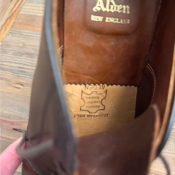 Alden Men's 29364F - Plain Toe Blucher Flex Welt - Brown Chromexcel - Picture 6 of 8